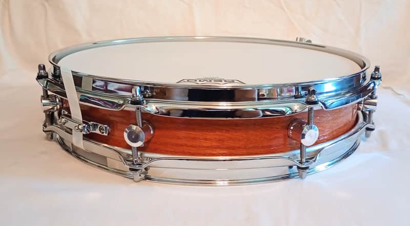 MARTIAL PERCUSSION CUSTOM HYBRID LOW PROFILE UTILITY SNARE DRUM SHELL RED OAK/MAPLE - MAHOGANY GLAZE-FREE SHIP TO C-USA! image 1