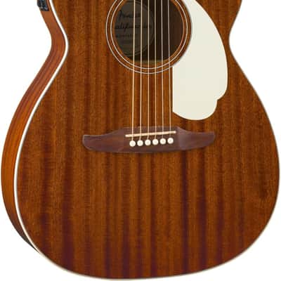 California Standard Monterey E, Sapele Top, Ivory Pickguard, Natural Sapele image 2