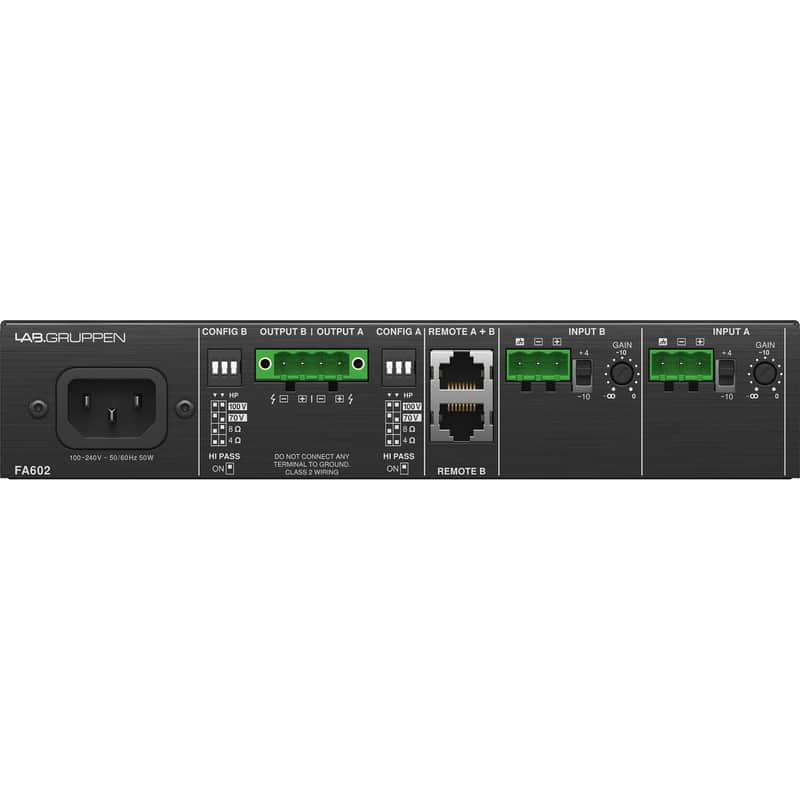 Lab Gruppen FA602 2 x 60W Commercial Amplifier image 1