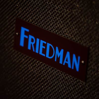 Friedman BE-50 Deluxe Head with 4×12 Cabinet - Blue Python Tolex image 3