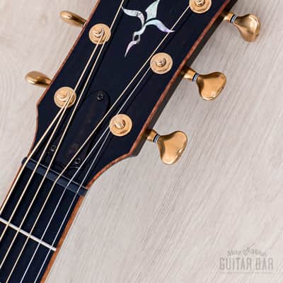 2023 Taylor Custom Grand Auditorium Acoustic Electric Guitar Trans Black w/ Lutz Spruce + Flame Maple image 4