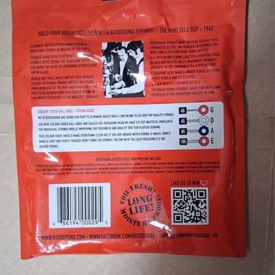 Rotosound RS77LD Jazz Bass 77 Monel Flatwound Electric Bass Strings - Standard (45 - 105) 2020s - Standard image 2
