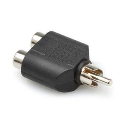 Hosa GRF-398 RCA Male to Dual RCA Female Y Adapter image 1