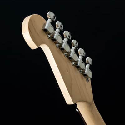 Washburn Sonamaster 6 String Solid-Body Electric Guitar, Right, Transparent Black (SDFTB) image 9