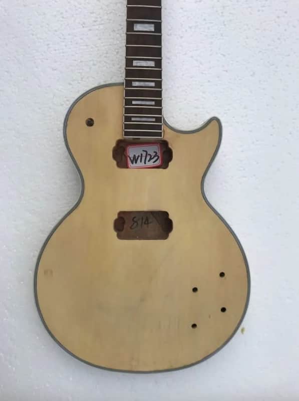 Maple Top Les Paul LP Style Guitar Body with Neck and Rosewood Fingerboard image 1