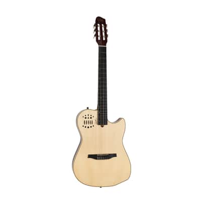 Godin Multiac Nylon String - Two-Chambered Mahogany Body, Synth Access with Gig Bag (Natural) image 2