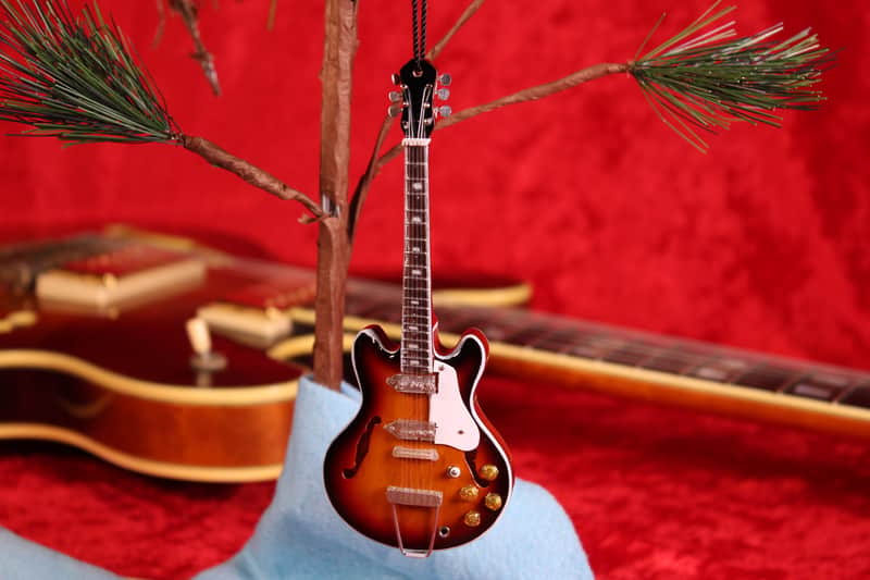 Axe Heaven 60"s Epiphone Casino - 6" Holiday Ornament image 1