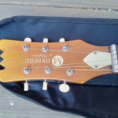 Vintage Circa 1967 Mosrite Serenade Acoustic Guitar Project w/ Gig Bag! image 9