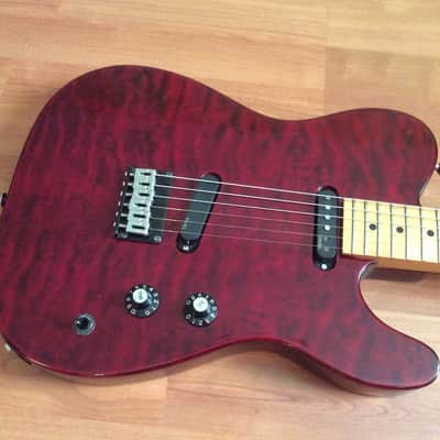 Edwards BY ESP E-D-TE 1990th See Thru Dark Red | Reverb