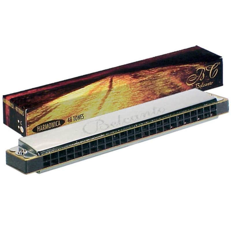 Belcanto Tremolo Harmonica Key C 48 Reed HRM-48-C image 1