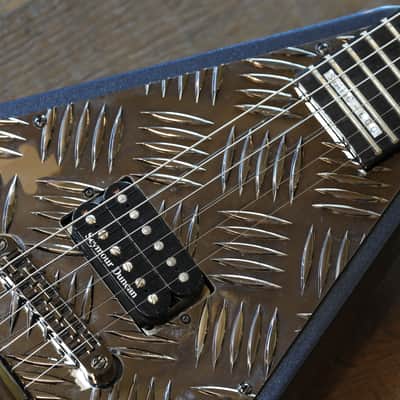 2018 ESP LTD STATIC-600V Wayne Static X Electric Guitar Flying V Gun Metal Blue + Gig Bag image 4