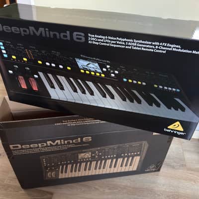 Behringer DeepMind 6 37-Key 6-Voice Polyphonic Analog Synth 2017 - Present - Black image 17