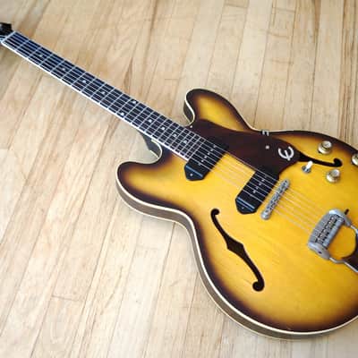 1961 Epiphone Casino E-230TD Vintage Electric Guitar by Gibson, Sunburst ES-330 w/ hsc image 12