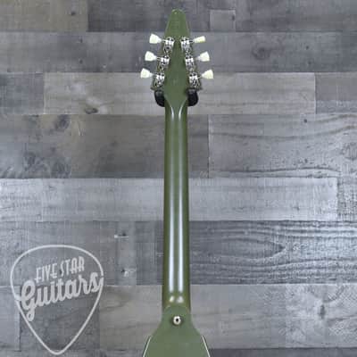 Pre-Owned Gibson Flying V Tribute - Satin Olive Drab with Hardshell Case image 7