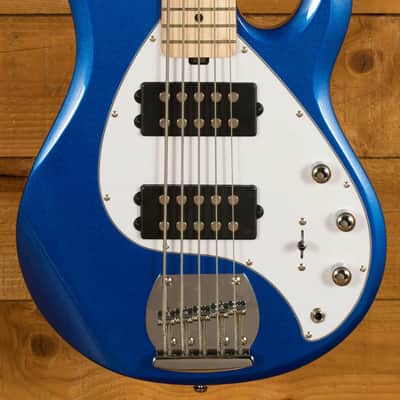 Sterling RAY5HH SUB Series StingRay 5 HH Bass - Cobra Blue image 10
