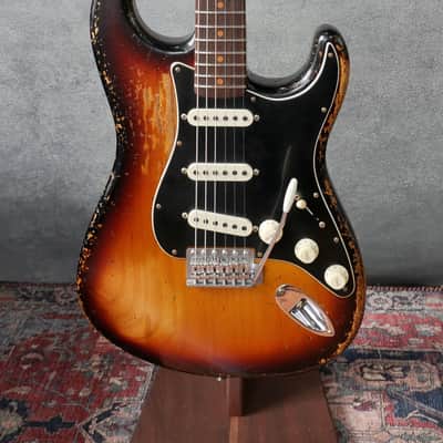 Fender Custom Shop LTD Poblano Strat Suphrel in Super Faded Aged 3-Color Sunburst image 1