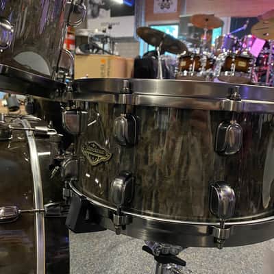 Tama Starclassic Walnut/Birch Limited Kit 2022 Gloss Charcoal Tamo Ash 5 piece drum set image 7