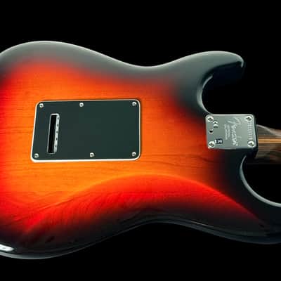 2016 Fender Stratocaster Standard Limited Edition with Solid Rosewood Neck - 3-Tone Sunburst image 3