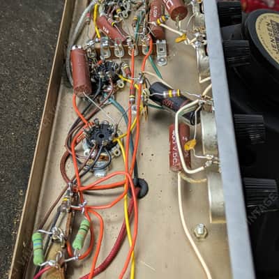 1966 Harmony H415 Amplifier – Vintage 2x12 Tube Workhorse image 16