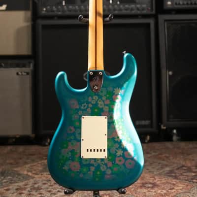 Mid-1980's Fender Stratocaster ST-72 Electric Guitar - Blue Flower with Hardshell Case - Used image 7