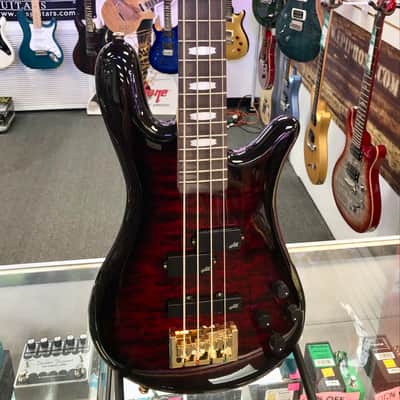 Spector Icon NS-2 Bolt On Electric Bass, Black Cherry Gloss image 2
