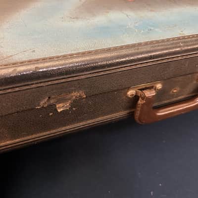 Vintage Gibson Les Paul Sg Rectangle Case Late 60’s Early 70’s Yellow Interior image 5
