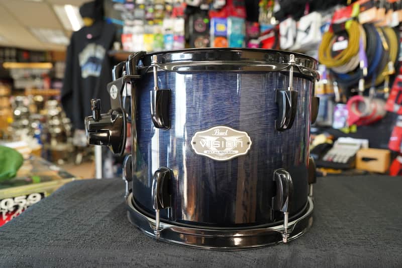 Pearl Vision Series 12" Birch Tom - Cobalt Fade Lacquer | 9x12" image 1