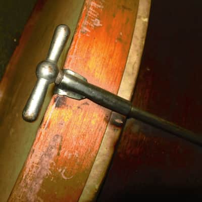 Ludwig & Ludwig Vintage 1920's Single Tension 26" Bass Drum 1920's Mahogany image 6