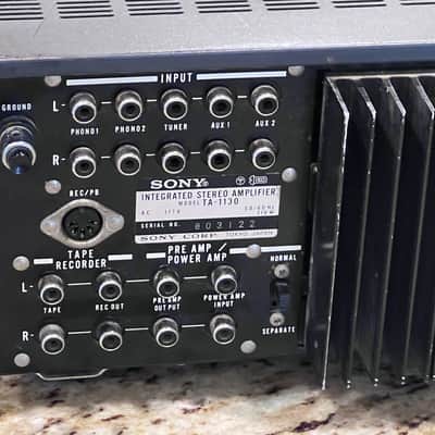 Sony TA-1130 Stereo Integrated Amplifier Vintage 70's (Outstanding