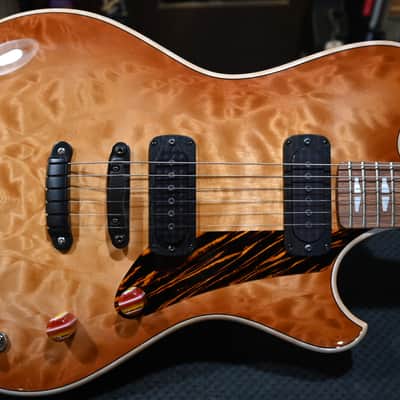 Powers Electric A-Type Select Quilt Maple FF42 Hard Tail - Pale Ale #B293 image 1