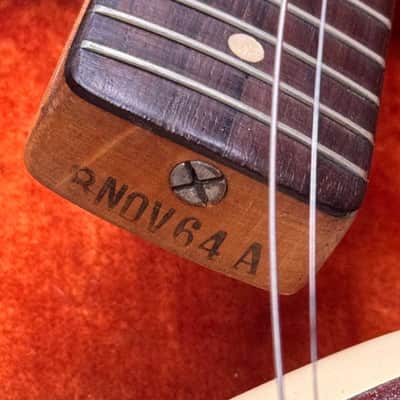 Fender Mustang Guitar with Rosewood Fretboard 1965 -Olympic White image 13