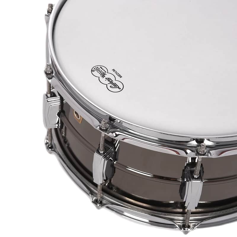 Ludwig LB417 Black Beauty 6.5x14" Brass Snare Drum image 2