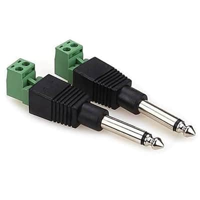 1/4 Inch Jack, 6.35mm Mono Male Plug for Guitar/Speaker/Microphone Cable That can be Solderless Screw - 2 Pack 1/4 Inch Jack, 6.35mm Mono Male Plug for Guitar/Speaker/Microphone Cable That can be Solderless Screw - 2 Pack image 2