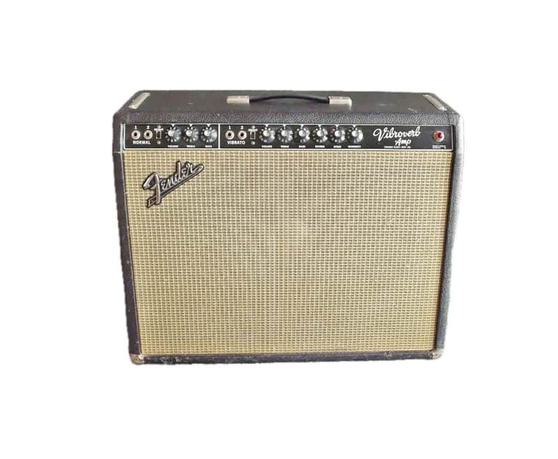64' Fender Vibroverb 1 X 15" JBL 1964 - Black Tolex CLEAN Not Reissue image 1