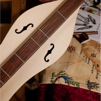 Roosebeck DMDS4 Emma Mountain Dulcimer 4-String Vaulted Fretboard Spruce F-Holes w/Pick, Noter & Owner's Guide image 7