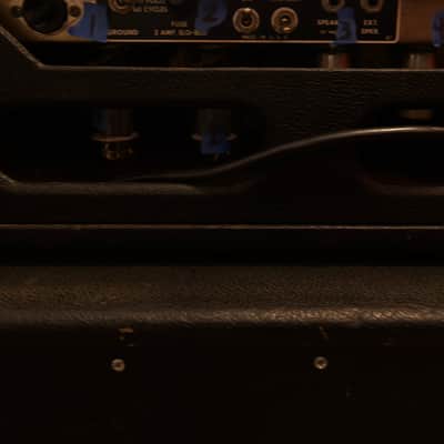 1964 Fender Bassman 2-Channel 50-Watt 2x12" Piggyback Guitar Amp Black Panel image 8