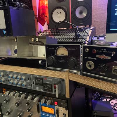 Heavily modified Rare 50’s Collins modular Lunchbox - 212y + 60H mixer w preamp - Serviced boutique mic pre! 3 input, 90db of gain w/ added 48v power! image 5