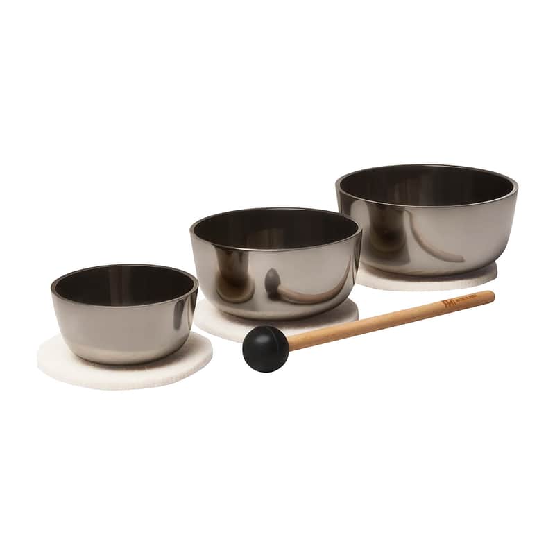 Meinl Sonic Energy SBZ1 3 Piece Nagi Singing Bowl Set image 1
