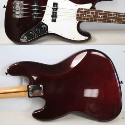 Fender Standard Jazz Bass with Rosewood Fretboard 1998 - 2008 - Midnight Wine image 5
