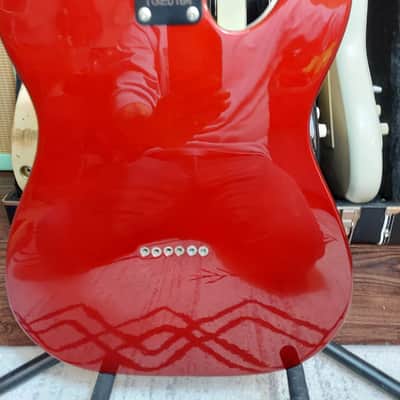 iFusion® Tributer® Metal TM-FIRE Left Handed Telecaster Style Electric Guitar - Metallic Red image 8