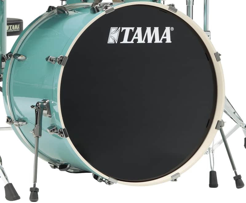 Tama IPB22EWB-SLM Imperialstar Bass Drum 22 - Sky Blue Mist/Black Nickel HW image 1