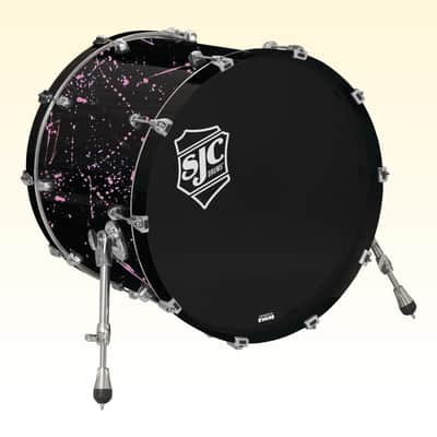 SJC Drums Navigator 18" x 22" Bass Drum-Deep Olive Green *USA Small Business* image 2
