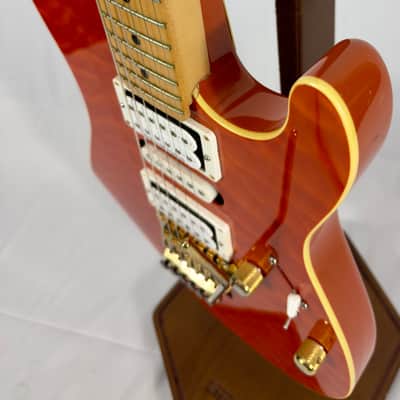 Schecter NV-3-22 Electric Guitar MIJ Japan 2018 - Orange Flame Maple image 8