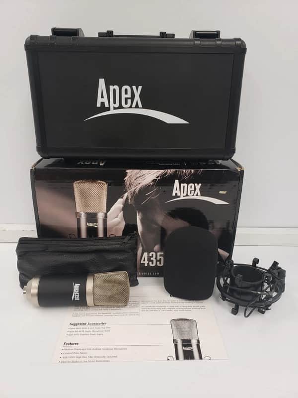 Apex 435B Wide Diaphragm Condenser Microphone - Black image 1