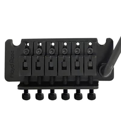 Genuine Floyd Rose Non-Fine Tuner Tremolo Bridge Satin Black image 1
