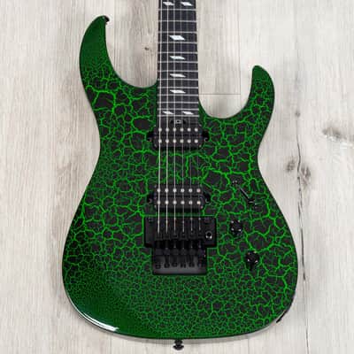 Mint Legator N6FR Ninja Guitar, Ebony Fretboard, Floyd Rose Tremolo, Green Crackle image 1