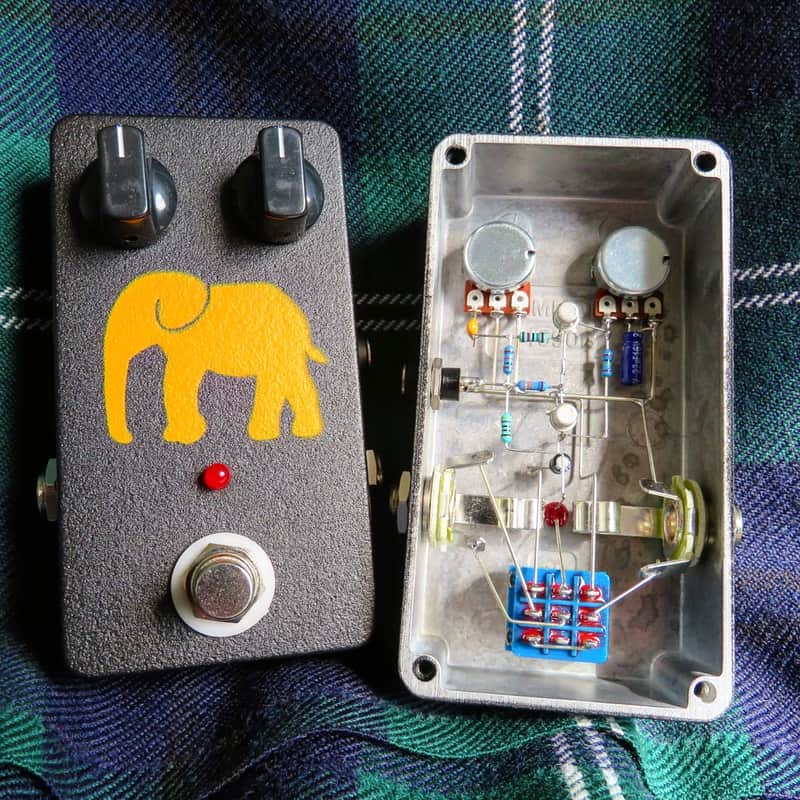 Elephant Pedals  Silicon Fuzz Face BC108 Hendrix Mod 2021 Black/Orange image 1