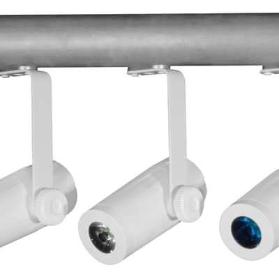 Chauvet DJ Ezpin Pack 4 EZpin Pin Spot Light Fixtures+Remote+Case+(4) O Clamps image 8