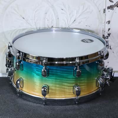 TAMA Starclassic Maple Snare 14X6.5in Marine Shoreline Fade image 6