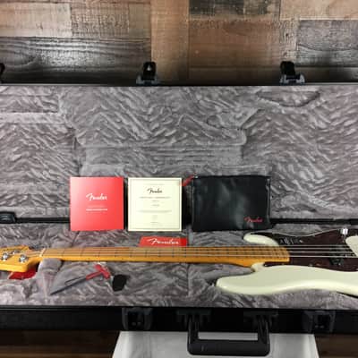 Fender Am Pro II Precision Bass, Olympic White, Hard Case, Free Ship, 483 image 13